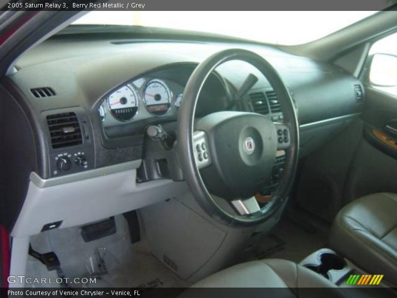 Berry Red Metallic / Grey 2005 Saturn Relay 3