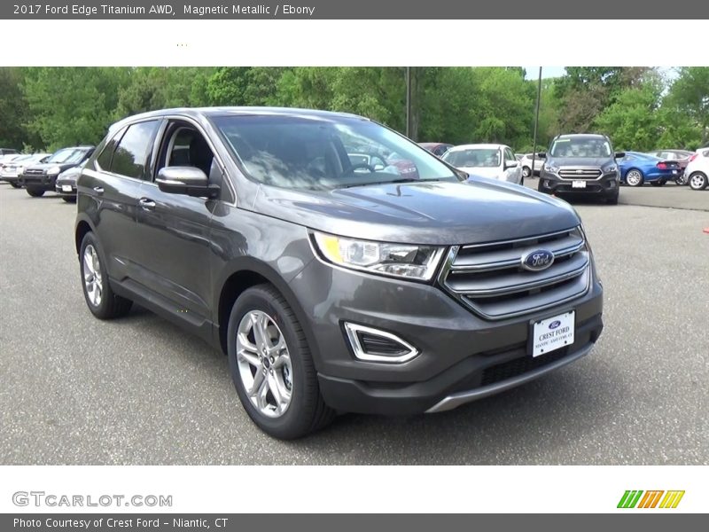 Magnetic Metallic / Ebony 2017 Ford Edge Titanium AWD