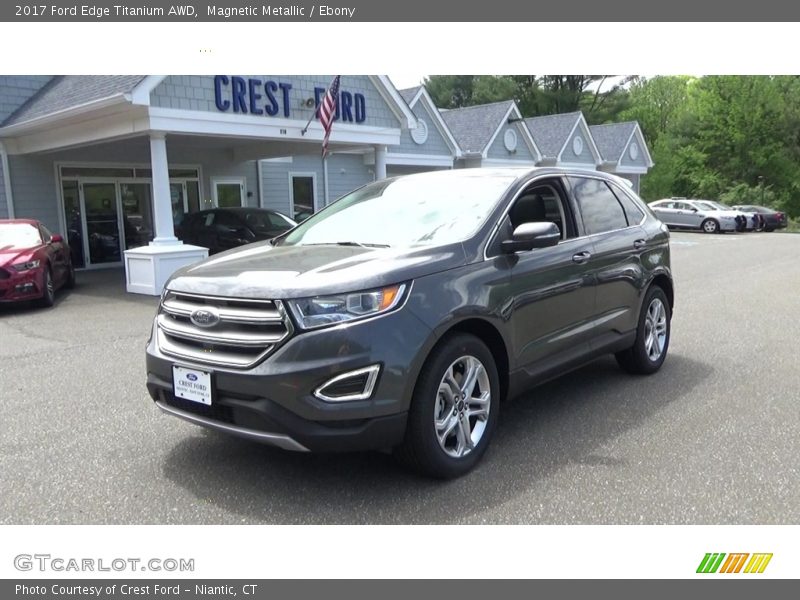 Magnetic Metallic / Ebony 2017 Ford Edge Titanium AWD