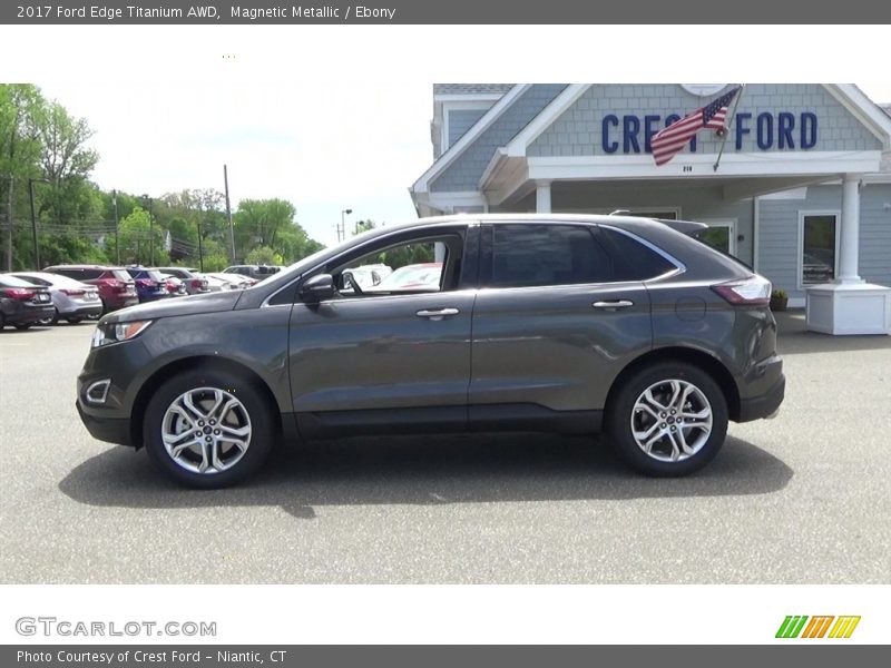 Magnetic Metallic / Ebony 2017 Ford Edge Titanium AWD