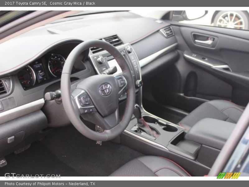 Cosmic Gray Mica / Black 2017 Toyota Camry SE