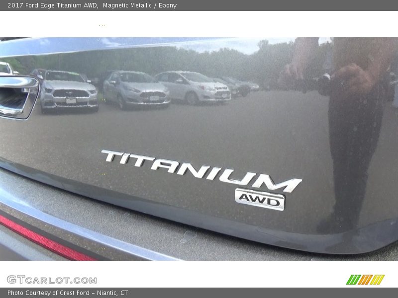 Magnetic Metallic / Ebony 2017 Ford Edge Titanium AWD