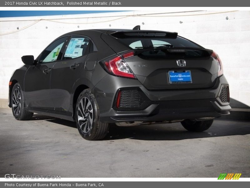 Polished Metal Metallic / Black 2017 Honda Civic LX Hatchback