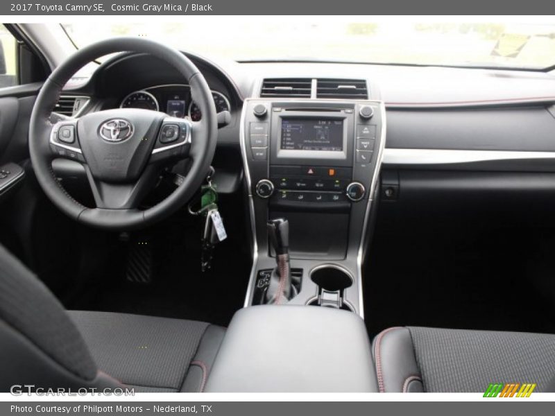 Cosmic Gray Mica / Black 2017 Toyota Camry SE