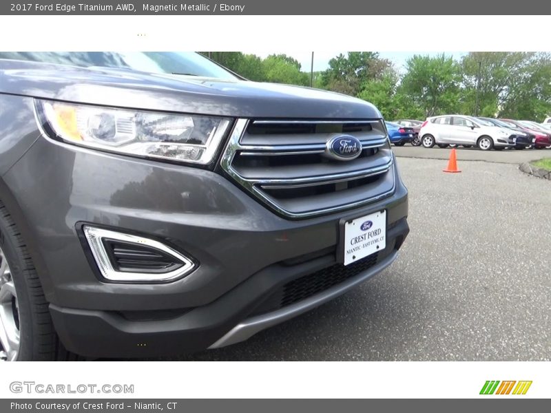 Magnetic Metallic / Ebony 2017 Ford Edge Titanium AWD