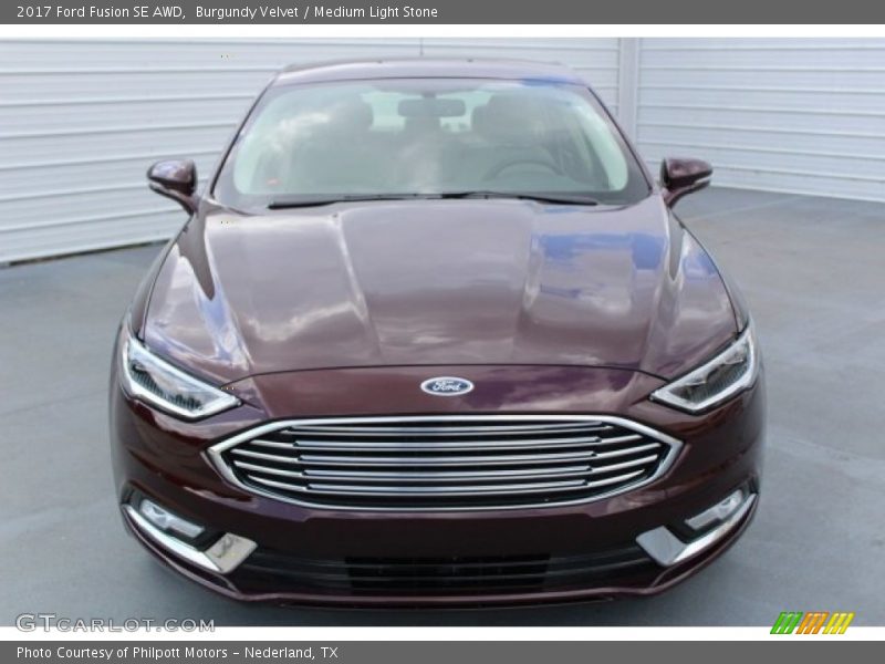 Burgundy Velvet / Medium Light Stone 2017 Ford Fusion SE AWD