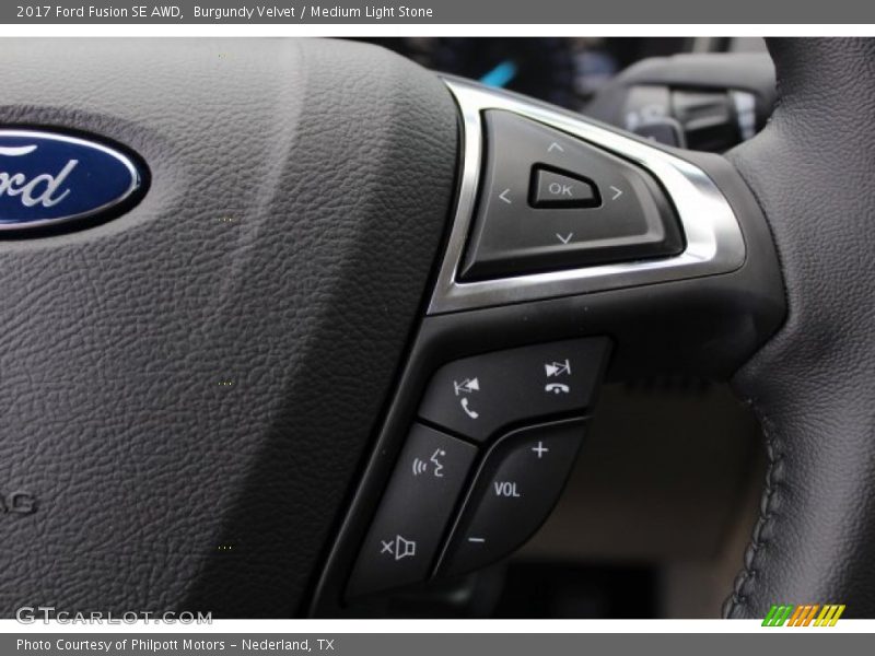 Burgundy Velvet / Medium Light Stone 2017 Ford Fusion SE AWD