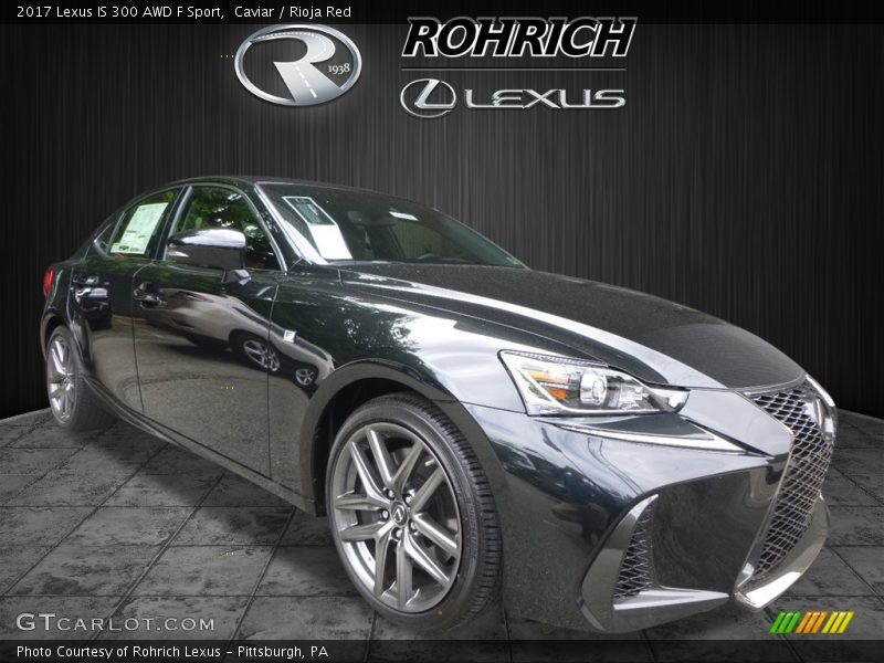 Caviar / Rioja Red 2017 Lexus IS 300 AWD F Sport