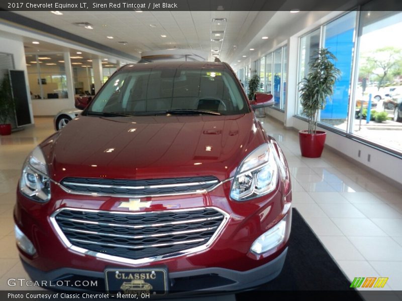 Siren Red Tintcoat / Jet Black 2017 Chevrolet Equinox LT