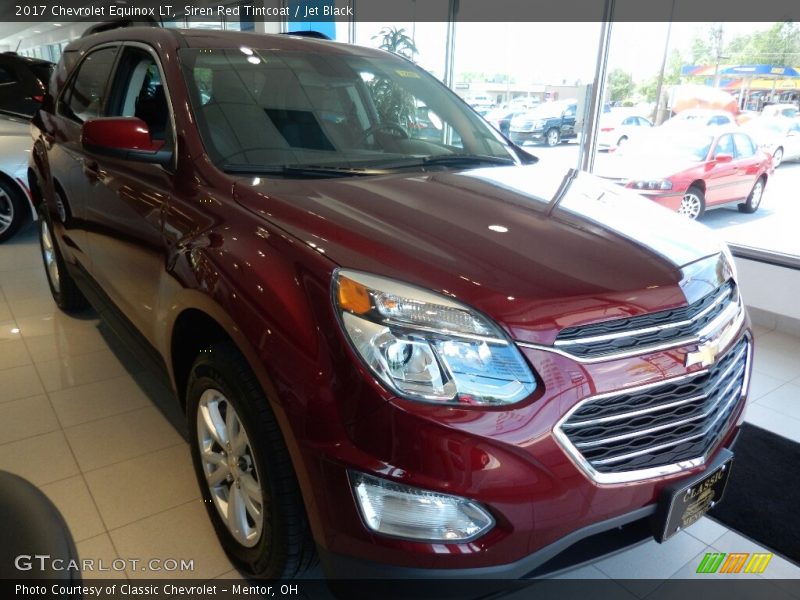 Siren Red Tintcoat / Jet Black 2017 Chevrolet Equinox LT
