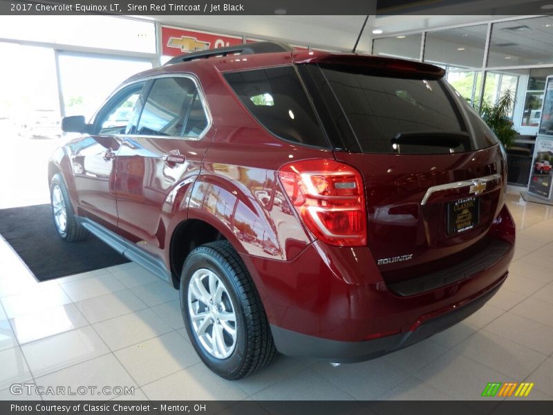 Siren Red Tintcoat / Jet Black 2017 Chevrolet Equinox LT