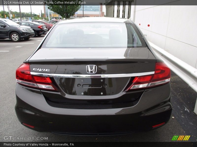 Kona Coffee Metallic / Black 2014 Honda Civic LX Sedan