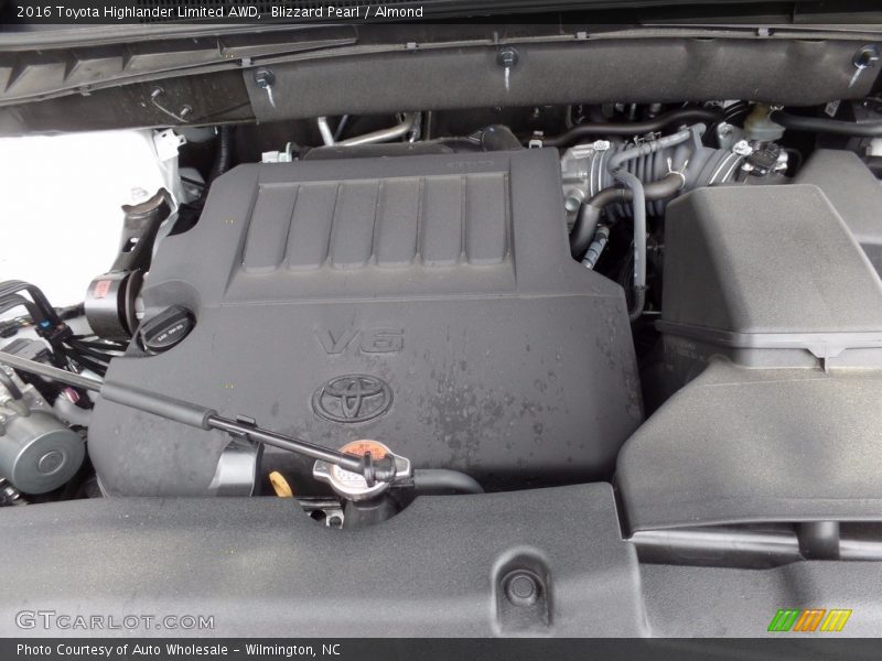 Blizzard Pearl / Almond 2016 Toyota Highlander Limited AWD