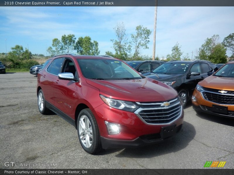 Cajun Red Tintcoat / Jet Black 2018 Chevrolet Equinox Premier
