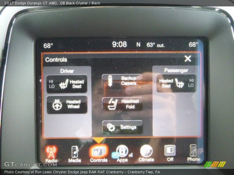 DB Black Crystal / Black 2017 Dodge Durango GT AWD