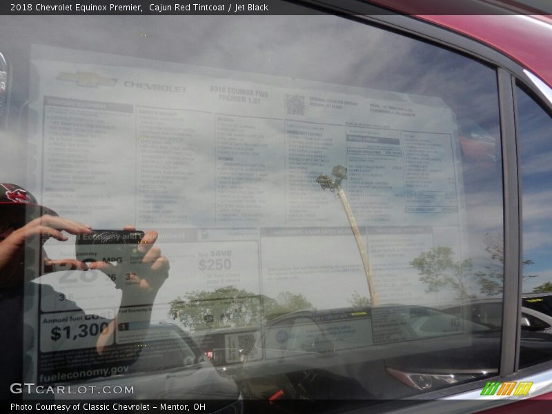Cajun Red Tintcoat / Jet Black 2018 Chevrolet Equinox Premier