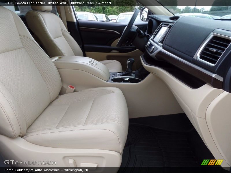 Blizzard Pearl / Almond 2016 Toyota Highlander Limited AWD