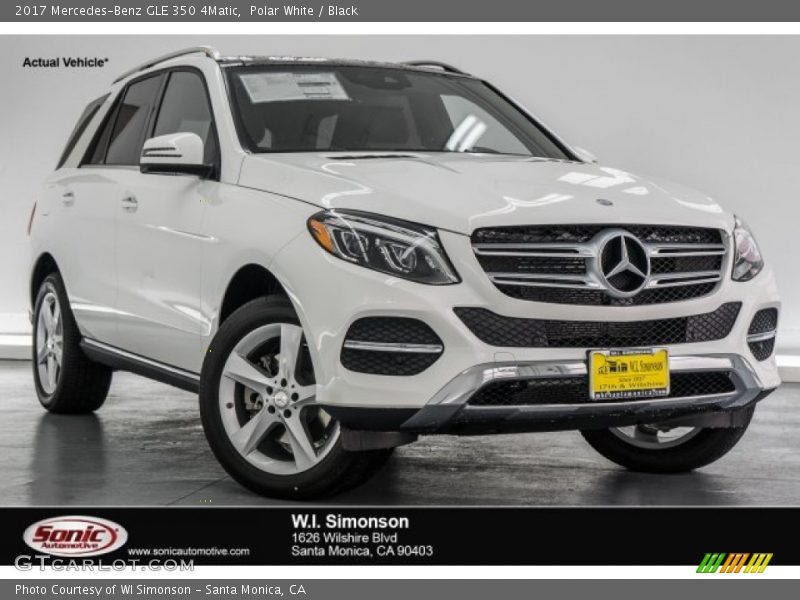 Polar White / Black 2017 Mercedes-Benz GLE 350 4Matic