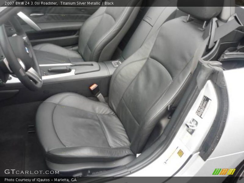 Titanium Silver Metallic / Black 2007 BMW Z4 3.0si Roadster