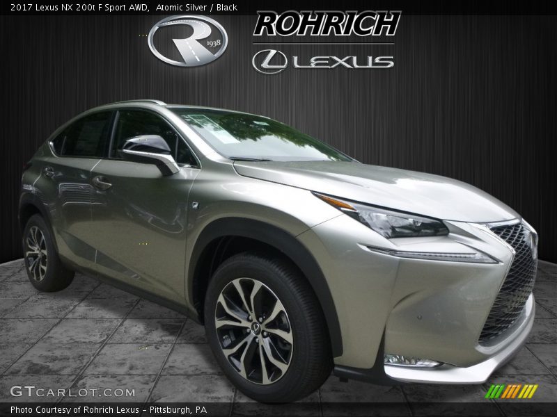 Atomic Silver / Black 2017 Lexus NX 200t F Sport AWD