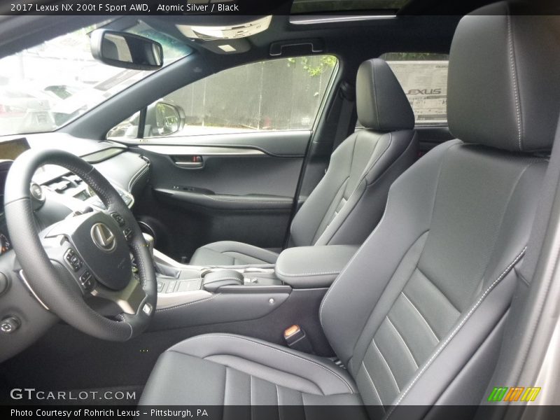 Atomic Silver / Black 2017 Lexus NX 200t F Sport AWD