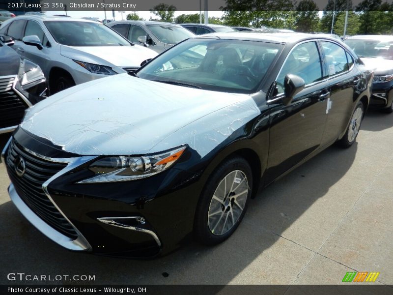 Obsidian / Stratus Gray 2017 Lexus ES 350