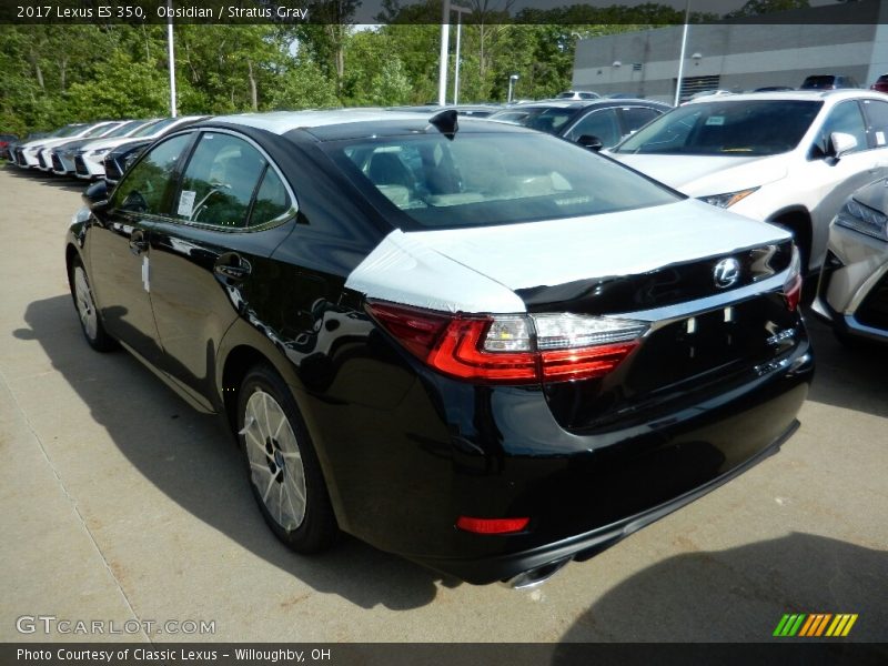 Obsidian / Stratus Gray 2017 Lexus ES 350