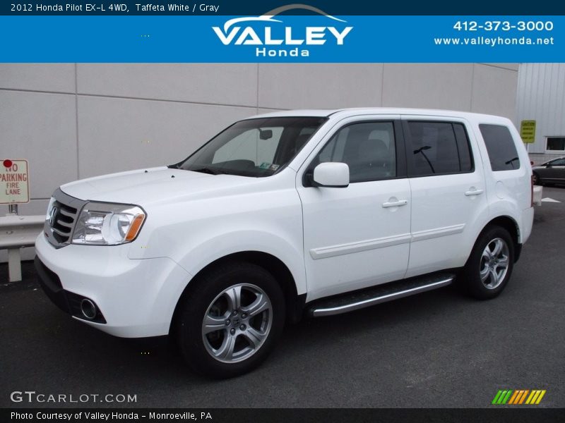 Taffeta White / Gray 2012 Honda Pilot EX-L 4WD