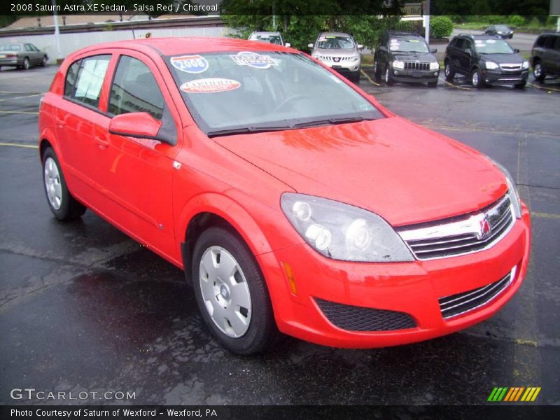 Salsa Red / Charcoal 2008 Saturn Astra XE Sedan