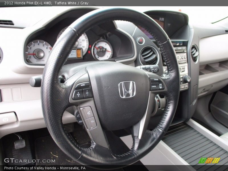 Taffeta White / Gray 2012 Honda Pilot EX-L 4WD