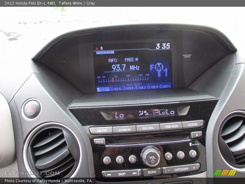 Taffeta White / Gray 2012 Honda Pilot EX-L 4WD