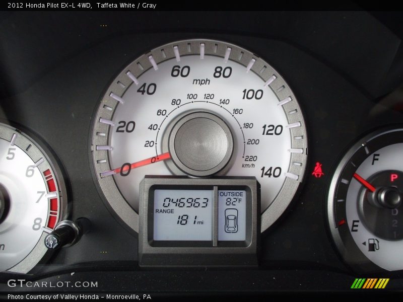 Taffeta White / Gray 2012 Honda Pilot EX-L 4WD