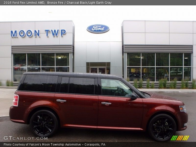 Bronze Fire / Charcoal Black/Light Earth Gray 2016 Ford Flex Limited AWD