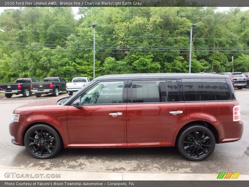 Bronze Fire / Charcoal Black/Light Earth Gray 2016 Ford Flex Limited AWD
