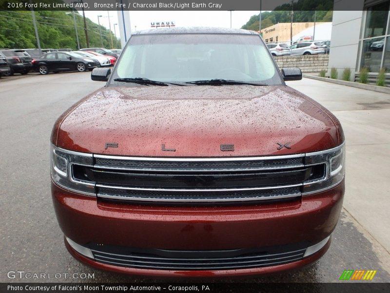Bronze Fire / Charcoal Black/Light Earth Gray 2016 Ford Flex Limited AWD