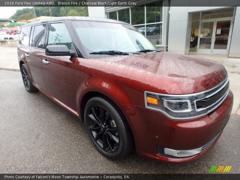 Bronze Fire / Charcoal Black/Light Earth Gray 2016 Ford Flex Limited AWD