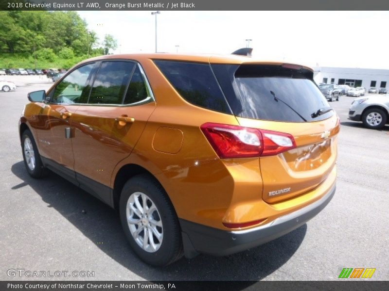 Orange Burst Metallic / Jet Black 2018 Chevrolet Equinox LT AWD