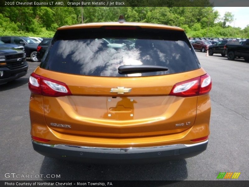 Orange Burst Metallic / Jet Black 2018 Chevrolet Equinox LT AWD