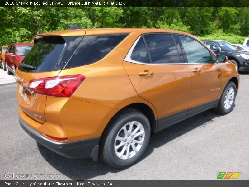 Orange Burst Metallic / Jet Black 2018 Chevrolet Equinox LT AWD