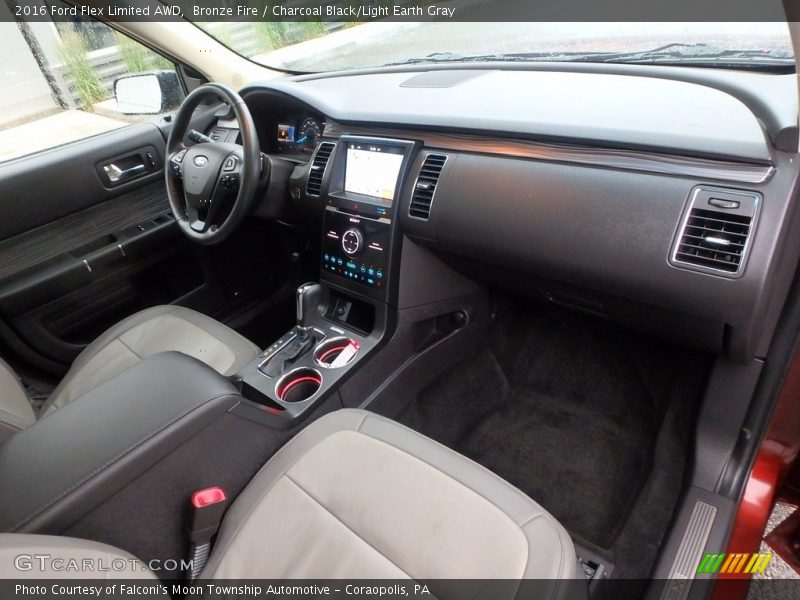 Bronze Fire / Charcoal Black/Light Earth Gray 2016 Ford Flex Limited AWD