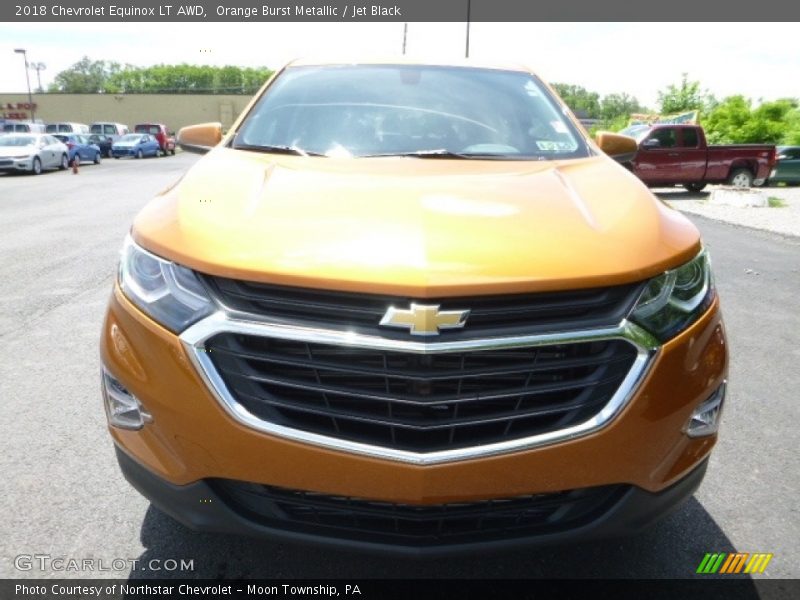 Orange Burst Metallic / Jet Black 2018 Chevrolet Equinox LT AWD