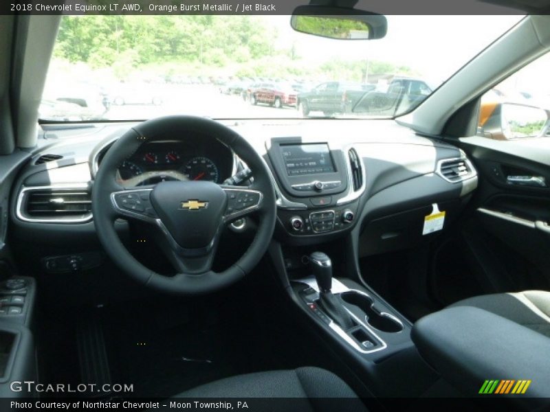 Orange Burst Metallic / Jet Black 2018 Chevrolet Equinox LT AWD