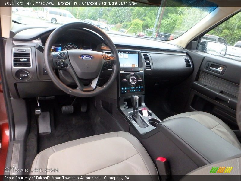 Bronze Fire / Charcoal Black/Light Earth Gray 2016 Ford Flex Limited AWD