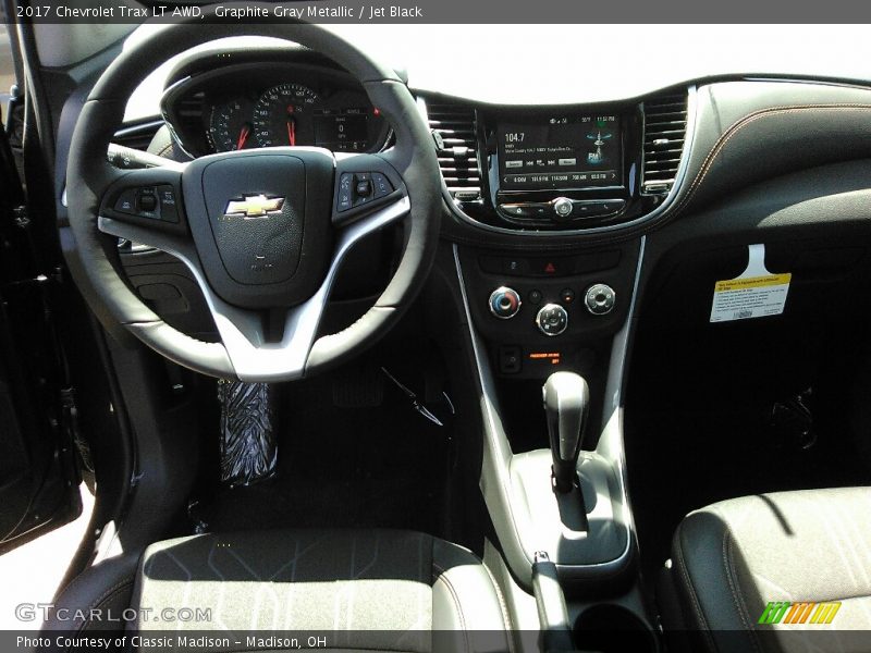 Graphite Gray Metallic / Jet Black 2017 Chevrolet Trax LT AWD