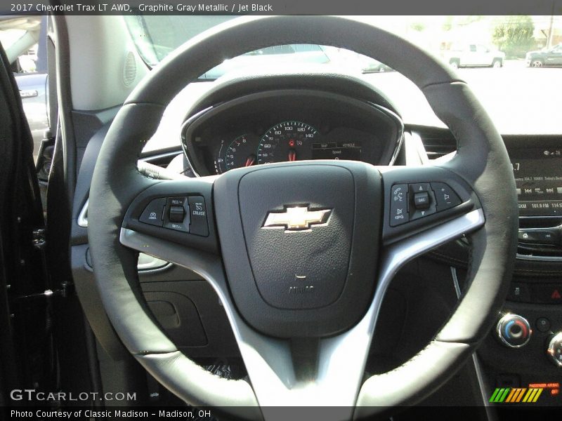 Graphite Gray Metallic / Jet Black 2017 Chevrolet Trax LT AWD