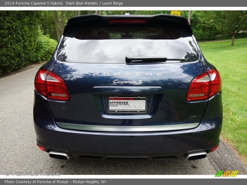 Dark Blue Metallic / Luxor Beige 2014 Porsche Cayenne S Hybrid