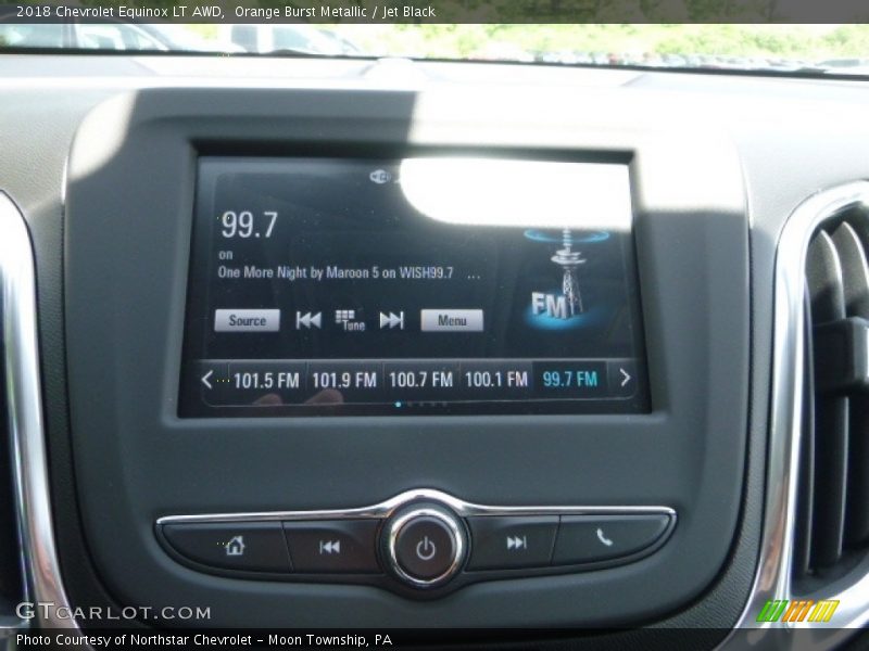 Orange Burst Metallic / Jet Black 2018 Chevrolet Equinox LT AWD