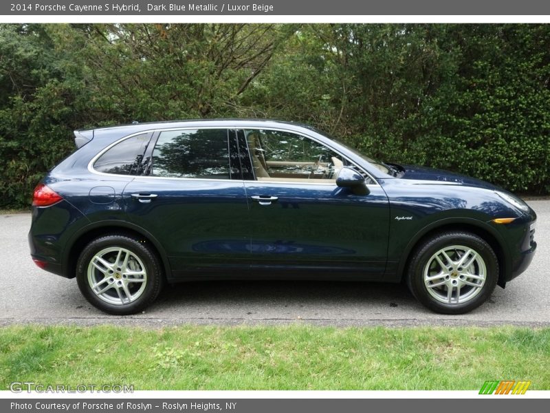 Dark Blue Metallic / Luxor Beige 2014 Porsche Cayenne S Hybrid