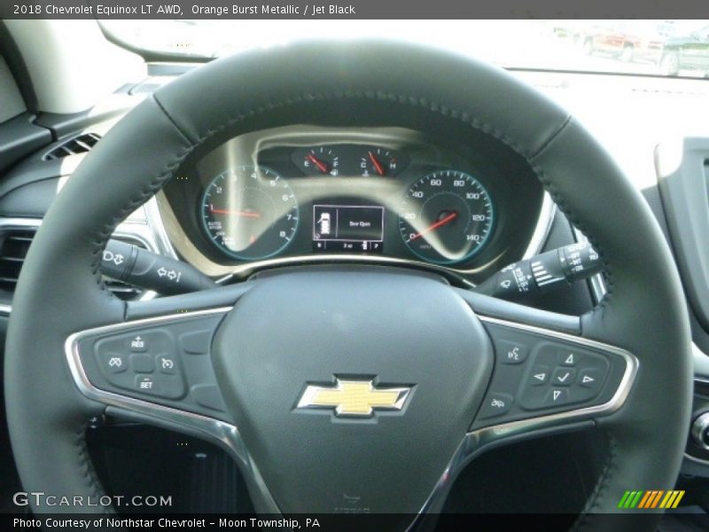 Orange Burst Metallic / Jet Black 2018 Chevrolet Equinox LT AWD