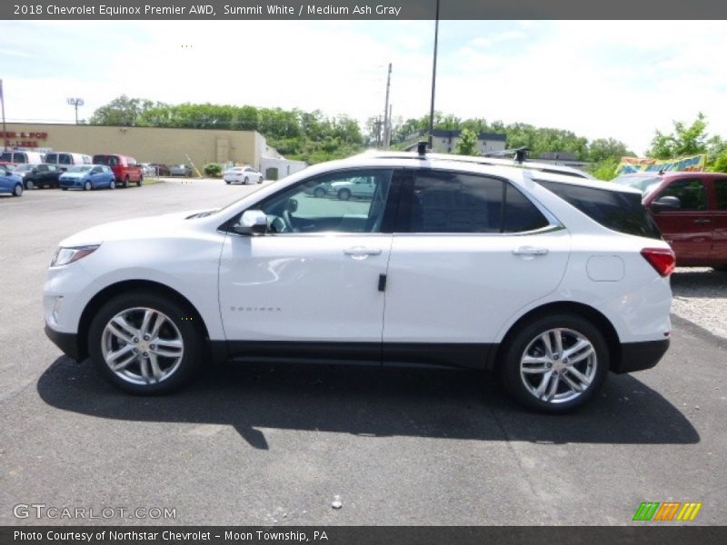 Summit White / Medium Ash Gray 2018 Chevrolet Equinox Premier AWD